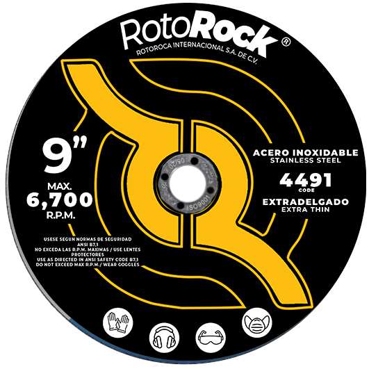 4491 DISCO DE CORTE TIPO 42 EXTRA DELGADO 9" X 0.080" X 7/8" A46