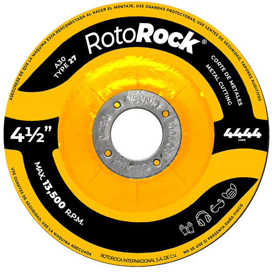 4444 DISCO CORTE  DE METALES 4.5" X 1/8" X 7/8"A30