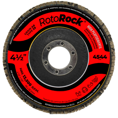 4544 DISCO LAMINADO T29 HIGH PERFORMANCE VSM OXIDO DE ZIRCONIO 4.5" X 7/8" G40