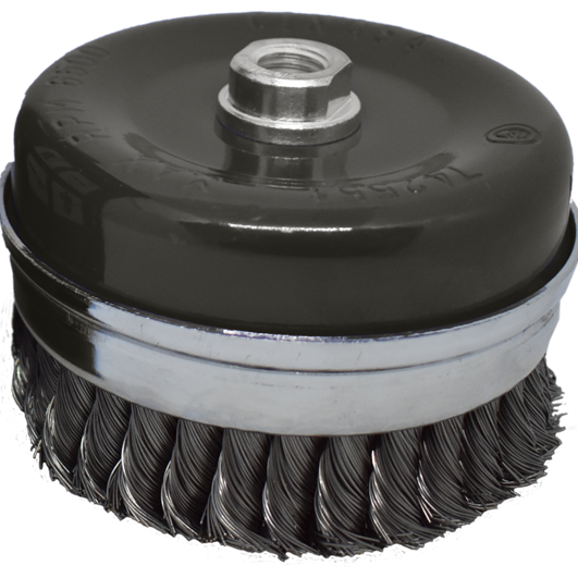 8851 CEPILLO DE ALAMBRE TIPO COPA 5" X 0.020" X 5/8" ACERO AL CARBON